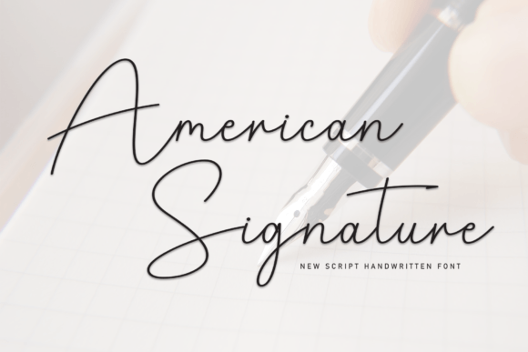 American Signature: Elegant Handwritten Font for Your Designs