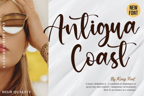 Antigua Coast: A Playful Script for Creative Designs