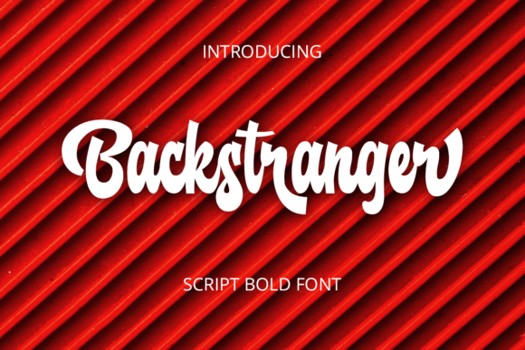 Backstranger: A Playful Handwritten Script for Creative Projects
