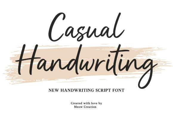 Casual Handwriting: The Font for Friendly, Modern Designs