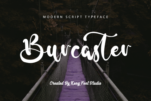 Discover Burcaster: A Playful Handwritten Script for Creative Projects