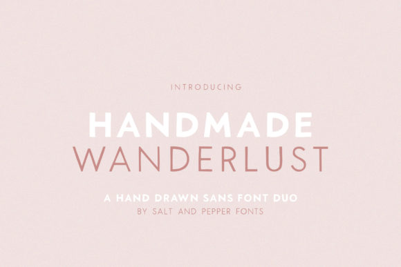 Discover the Handmade Wanderlust Duo Typeface