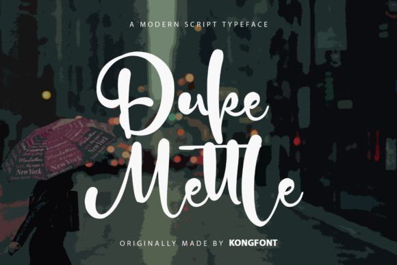 Duke Mettle: A Playful Handwritten Script Font for Creative Projects
