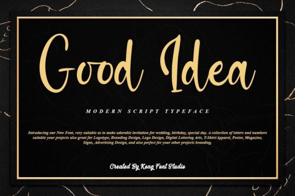 Good Idea: A Playful Script Font for Creative Projects