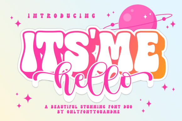 Itsmehello Regular: A Dynamic Font Duo for Modern Design