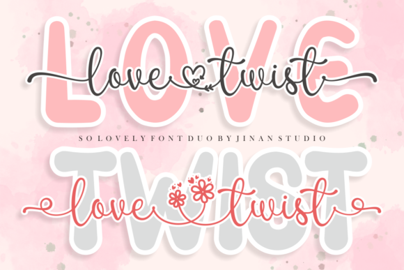 Love Twist Duo: A Romantic Font Pairing for Every Design