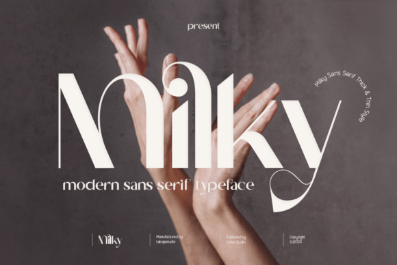 Milky Sans Serif Display Font