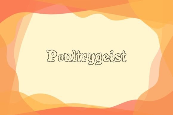 Poultrygeist: A Spooky and Curvy Display Font for Bold Designs
