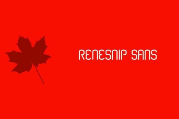 Renesnip: A Display Font for Modern Creators