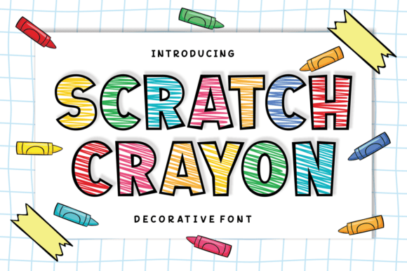 Scratch Crayon: A Playful Font for Creative Designs