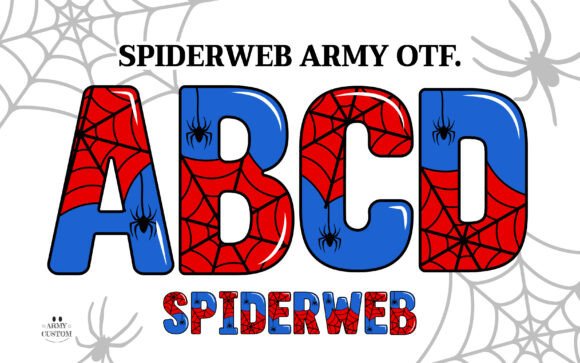 Spiderweb Army: A Font with Mystique and Creative Power