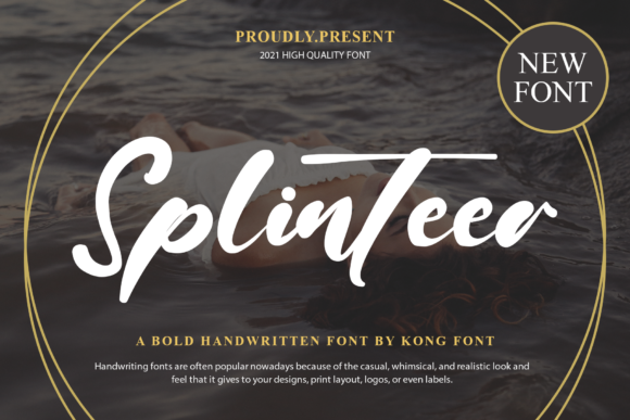 Splinteer: A Playful Handwritten Script for Creative Designs